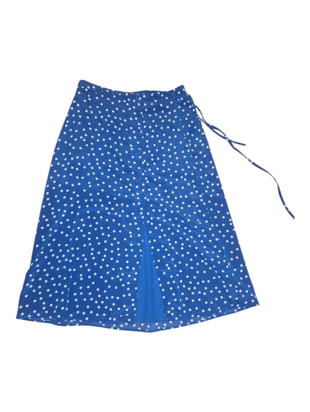 Gilli Blue skirt with White Polka Dots Size L